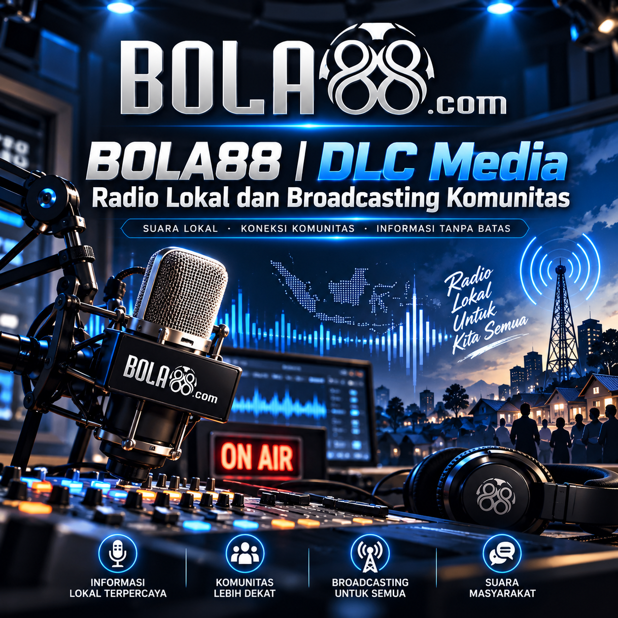 BOLA88 Radio Lokal: Siaran Radio Lokal dan Broadcasting Komunitas DLC Media.